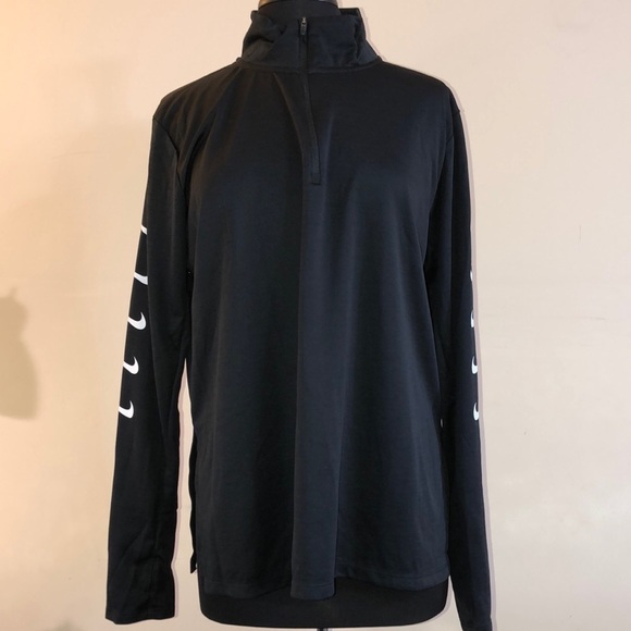Nike Tops - Nike Mock Neck Long Sleeve Quarter-Zip Pullover